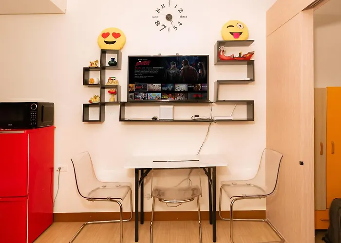 1 Bedroom With Free Wifi And Netflix In Trees Residences * Manila